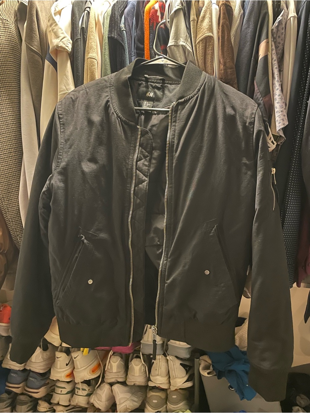 H&M Men’s Black Bomber Jacket